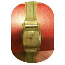 HD107 - Vintage ur i metalrem (Ancre 5 rubies).