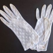Hvide blonde handsker